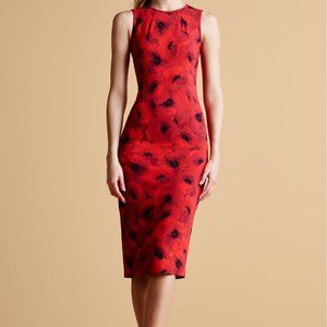 Michael Kors COUTURE Midi Dress Floral 🌺Print Sz 4